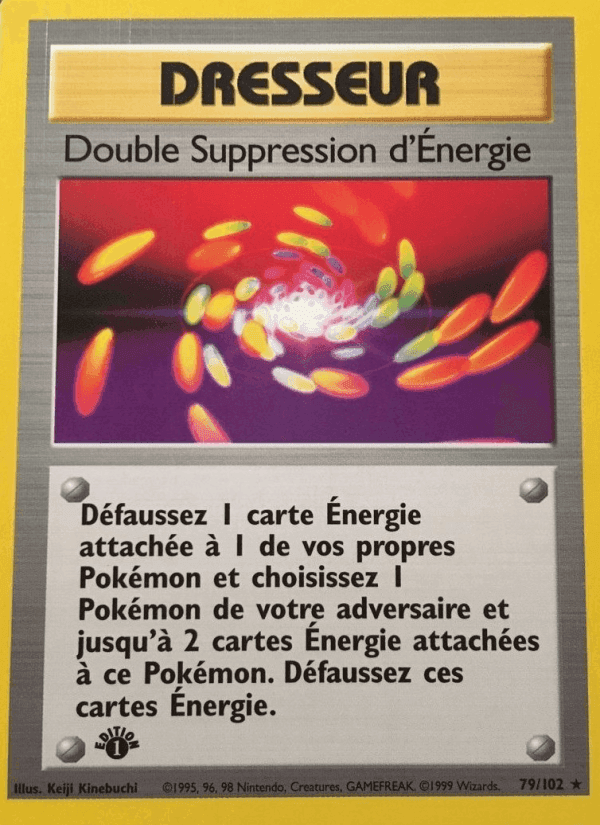 Double Suppression d'Énergie, card 79 from Set de Base
