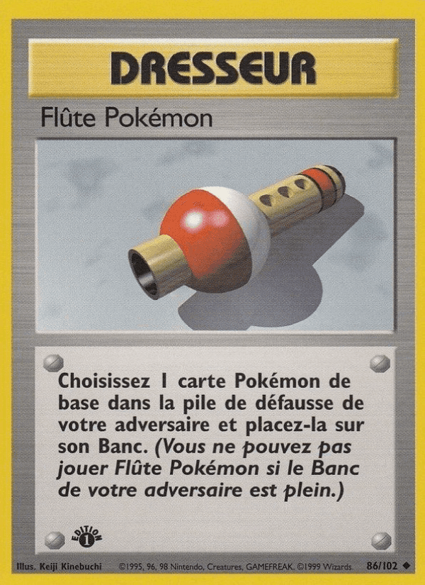 Flûte Pokémon, carte 86 de Set de Base