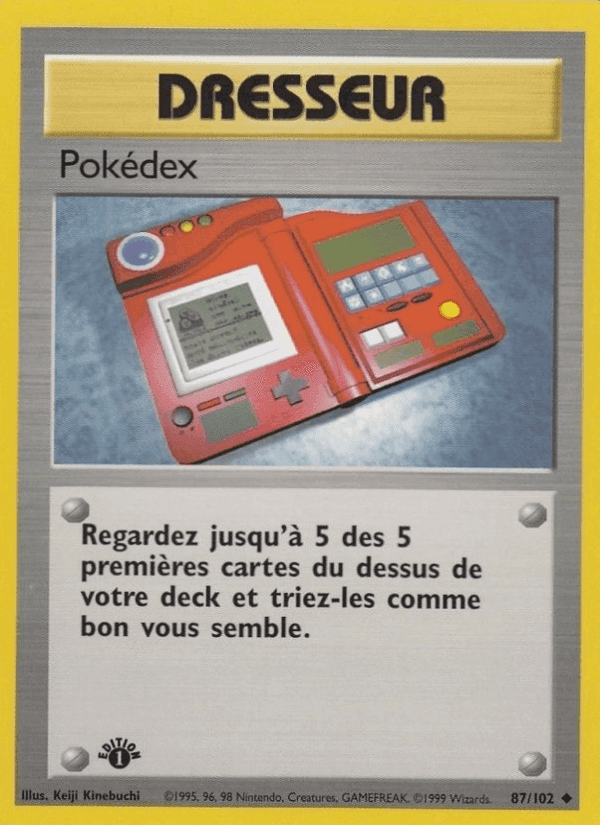 Pokédex, carte 87 de Set de Base