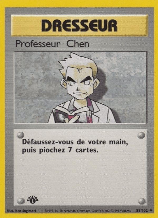 Professeur Chen, carte 88 de Set de Base