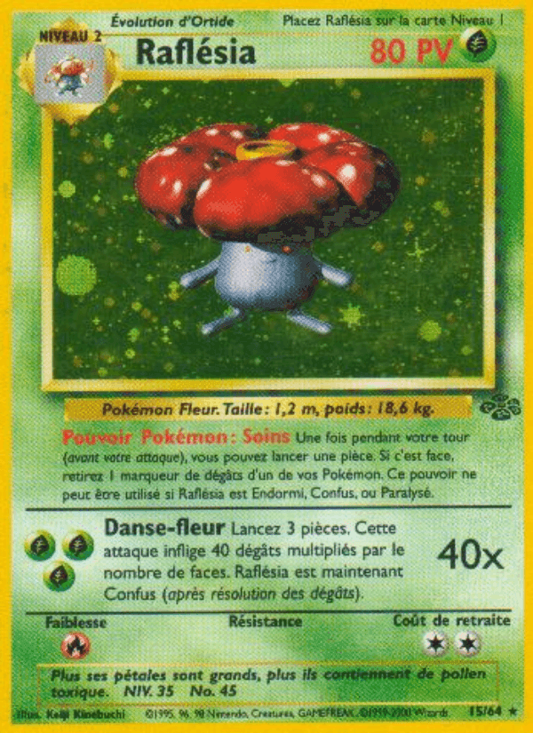 Raflésia, carte 15 de Jungle