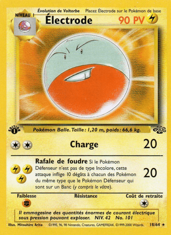Électrode, carte 18 de Jungle