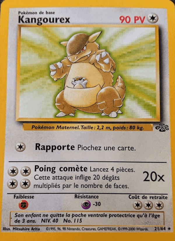 Kangourex, carte 21 de Jungle