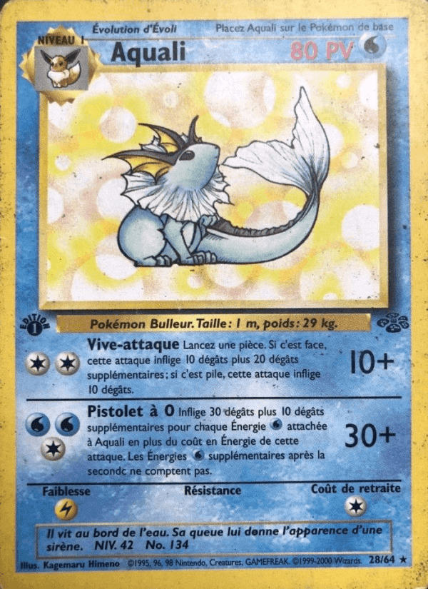 Aquali, carte 28 de Jungle