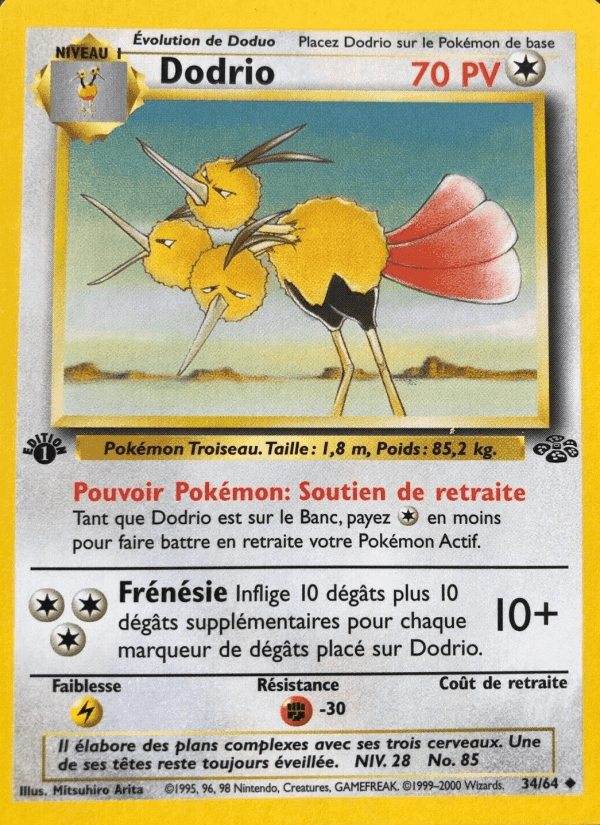Dodrio, carte 34 de Jungle