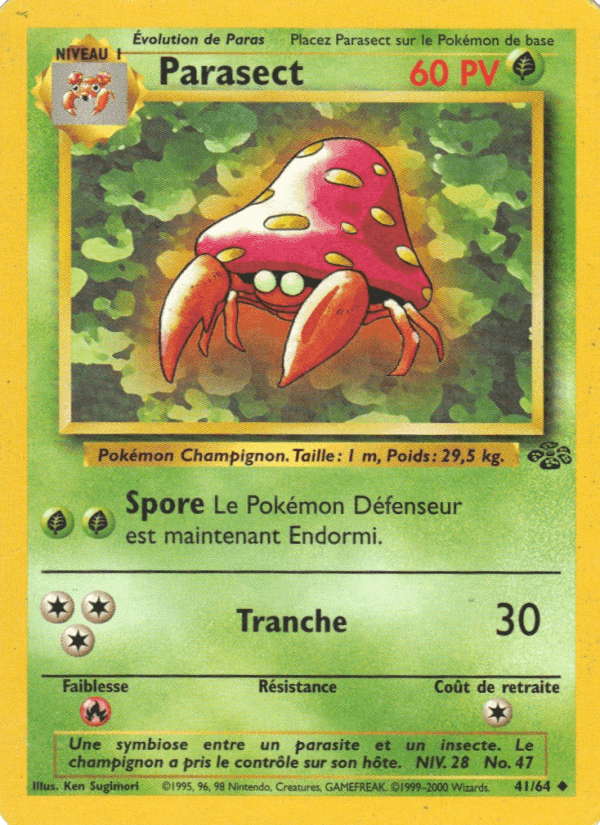 Parasect, carte 41 de Jungle