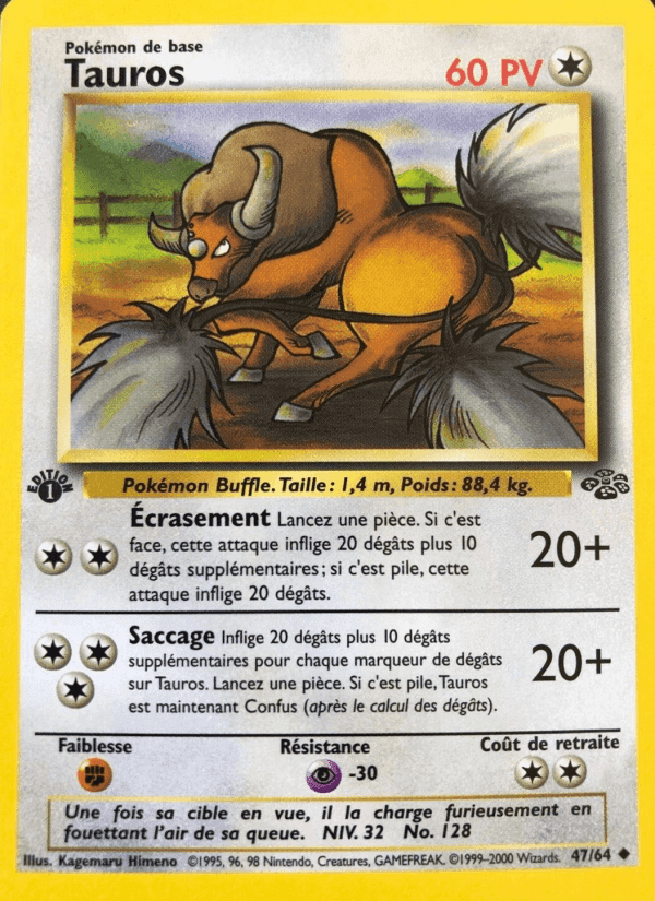 Tauros, carte 47 de Jungle