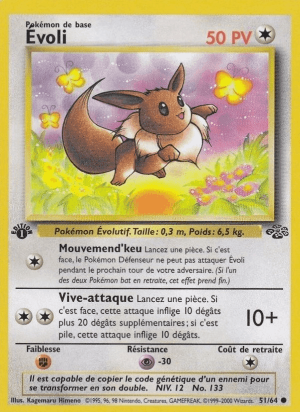 Évoli, carte 51 de Jungle