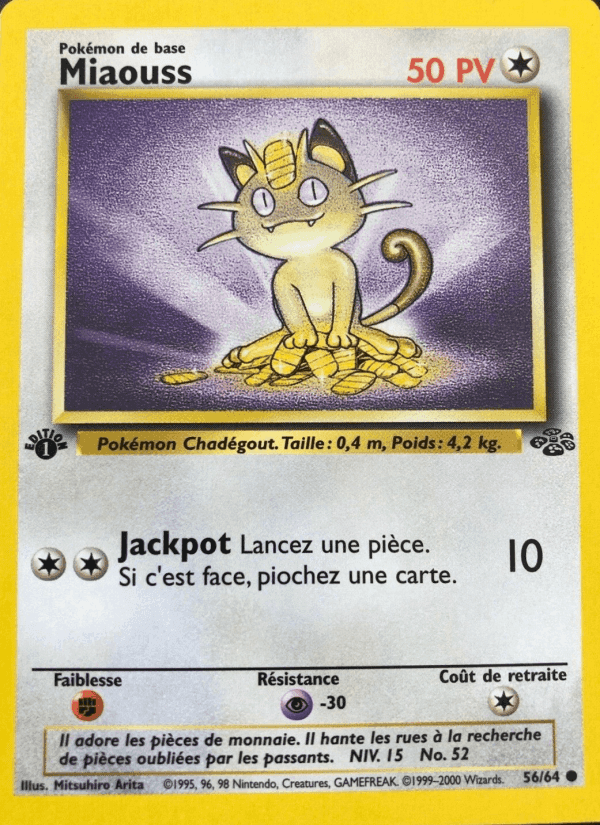 Miaouss, carte 56 de Jungle