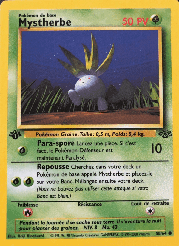 Mystherbe, carte 58 de Jungle