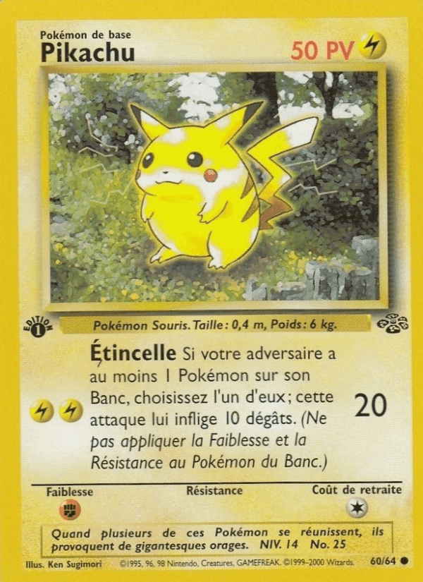Pikachu, carte 60 de Jungle