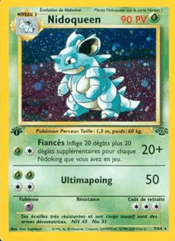 Nidoqueen, carte 7 de Jungle
