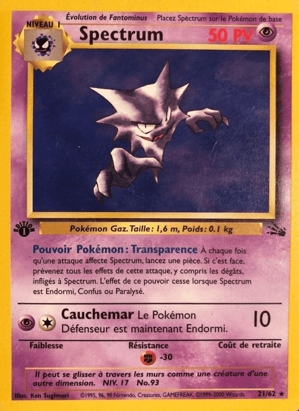 Spectrum, carte 21 de Fossile