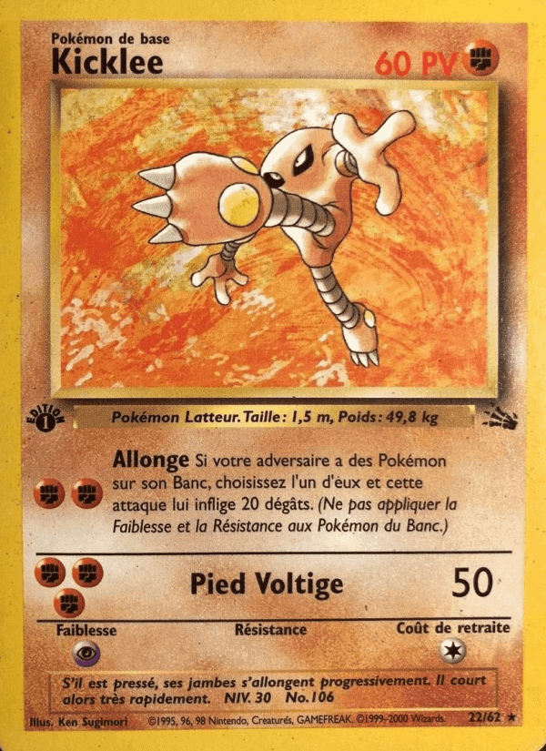 Kicklee, carte 22 de Fossile