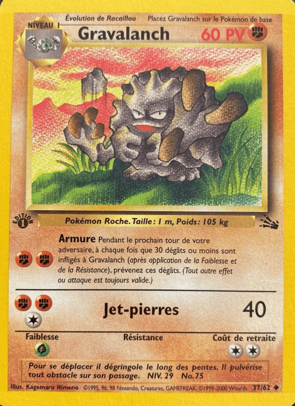 Gravalanch, carta 37 de Fossile