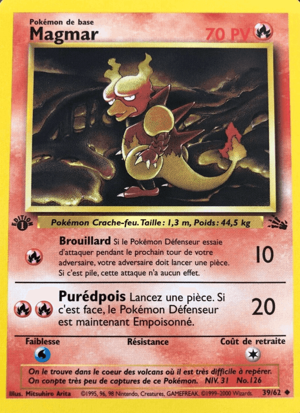Magmar, carte 39 de Fossile