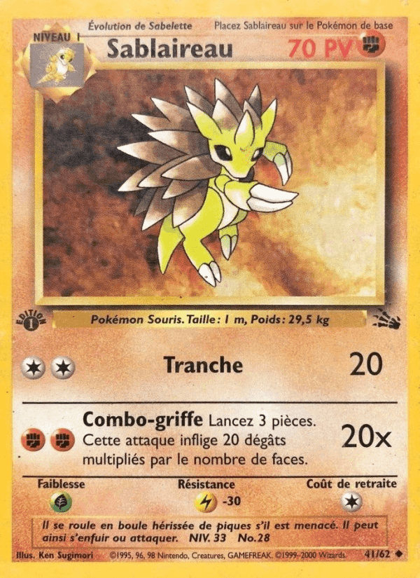Sablaireau, card 41 from Fossile