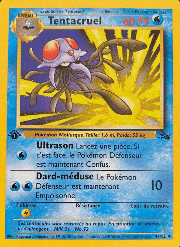 Tentacruel, card 44 from Fossile