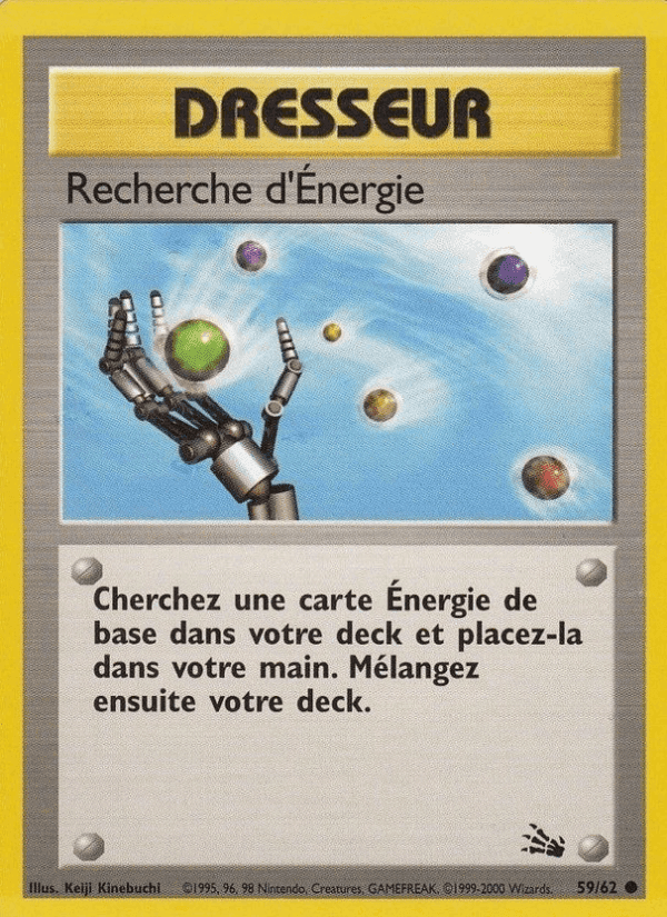 Recherche d'Énergie, carte 59 de Fossile