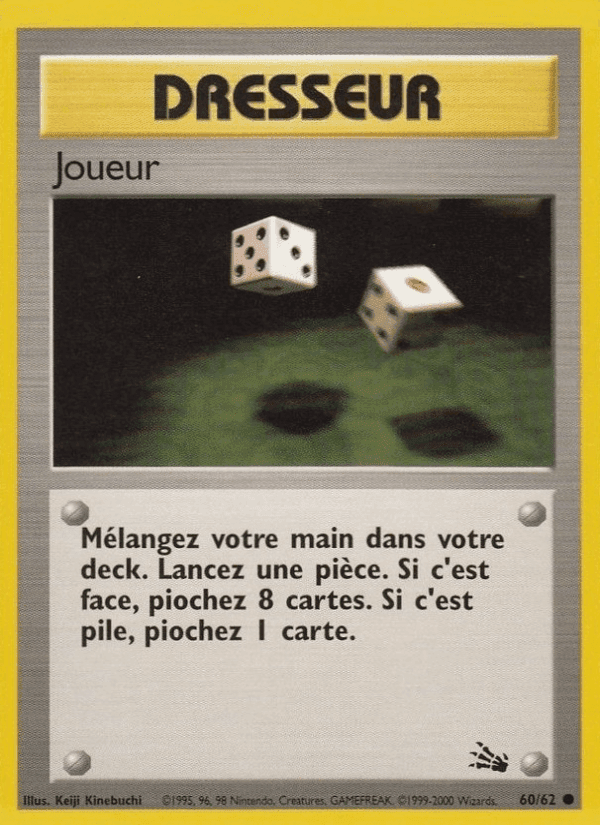 Joueur, carte 60 de Fossile