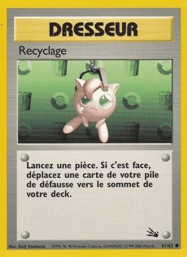 Recyclage, carte 61 de Fossile