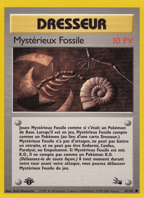 Mystérieux Fossile, carte 62 de Fossile