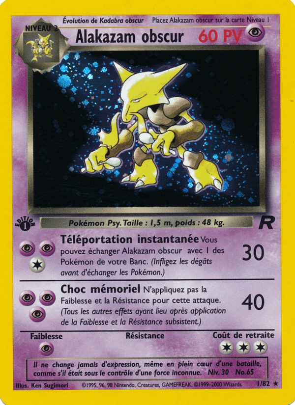 Alakazam obscur, carte 1 de Team Rocket