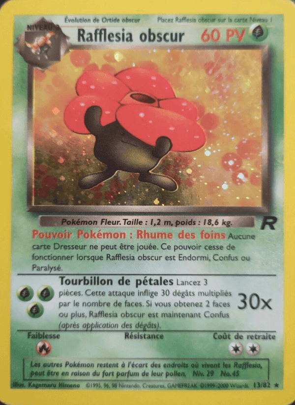 Rafflesia obscur, card 13 from Team Rocket