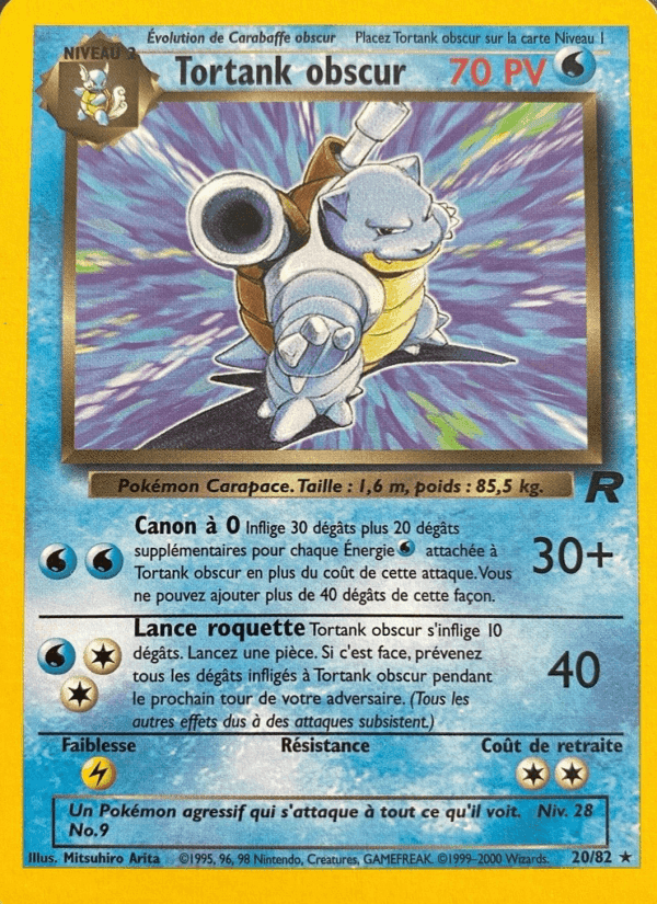 Tortank obscur, carte 20 de Team Rocket