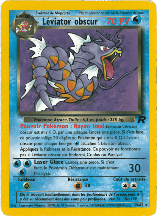 Léviator obscur, carte 25 de Team Rocket