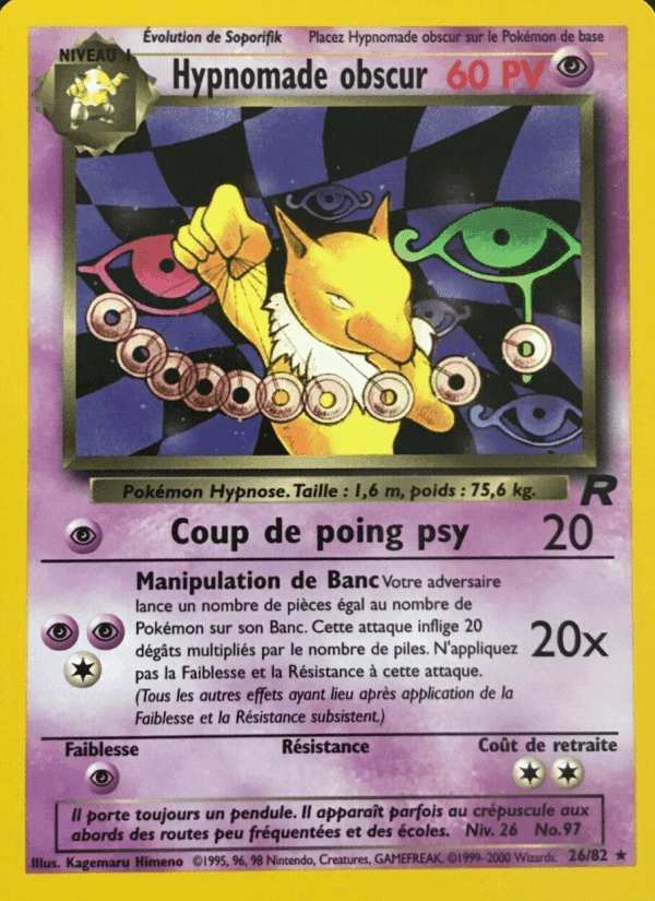 Hypnomade obscur, carte 26 de Team Rocket