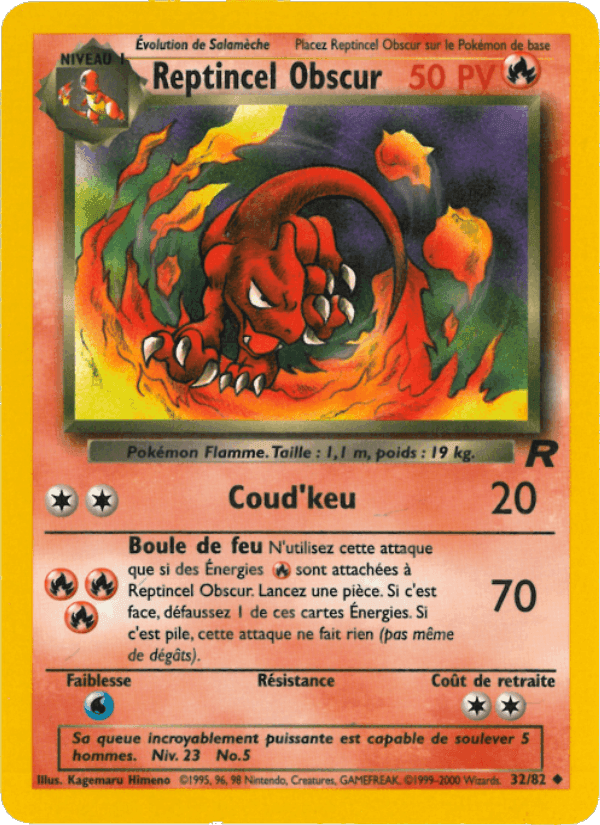 Reptincel Obscur, carte 32 de Team Rocket