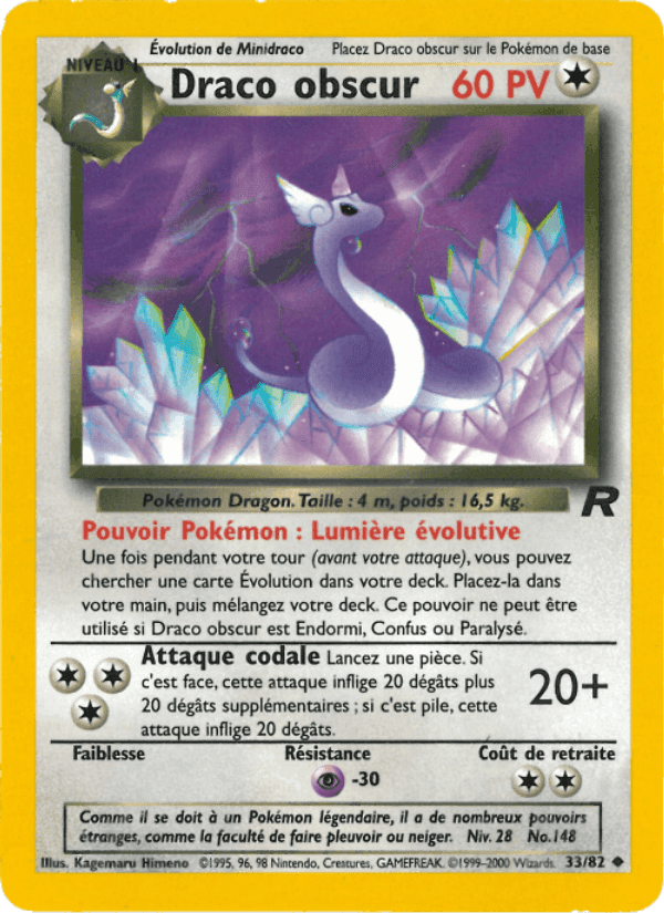 Draco obscur, carte 33 de Team Rocket