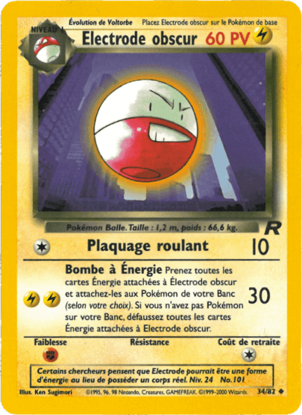 Electrode obscur, carte 34 de Team Rocket