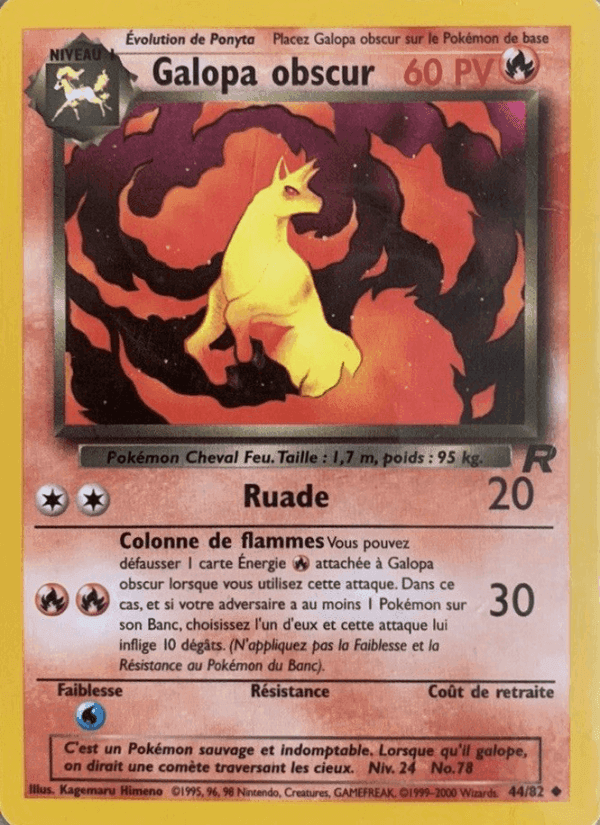 Galopa obscur, carte 44 de Team Rocket