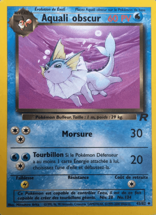 Aquali obscur, carte 45 de Team Rocket