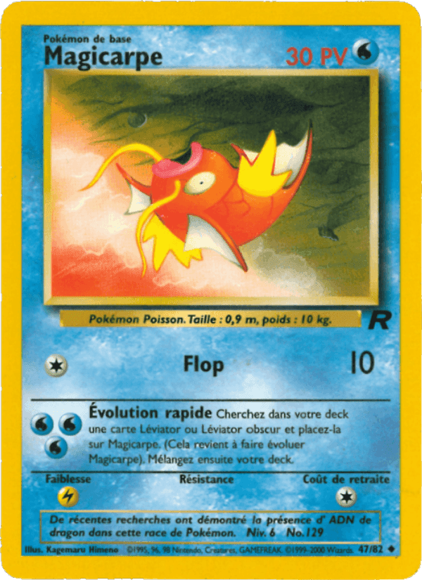 Magicarpe, carte 47 de Team Rocket