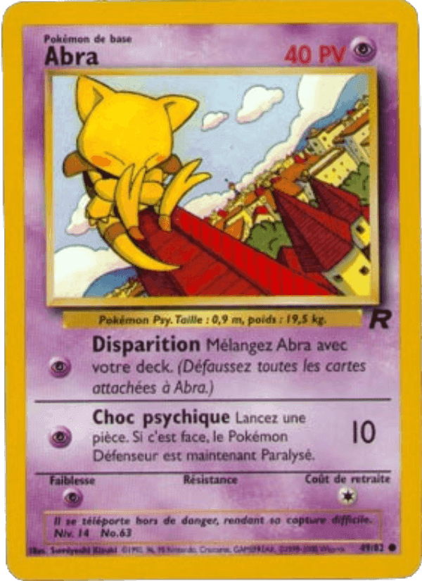 Abra, carte 49 de Team Rocket