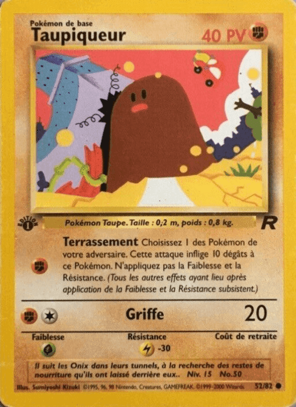 Taupiqueur, carte 52 de Team Rocket