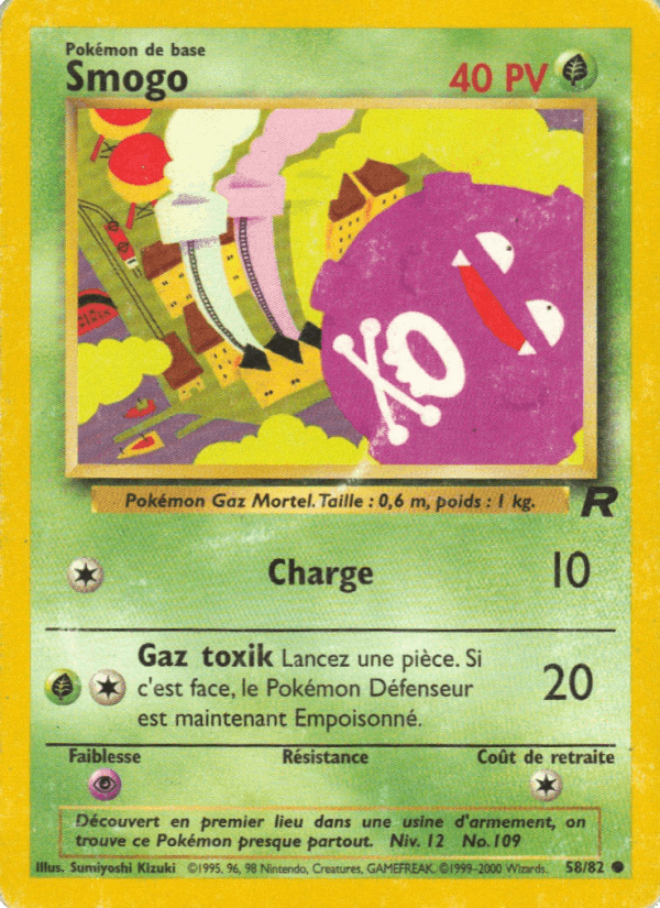 Smogo, carte 58 de Team Rocket
