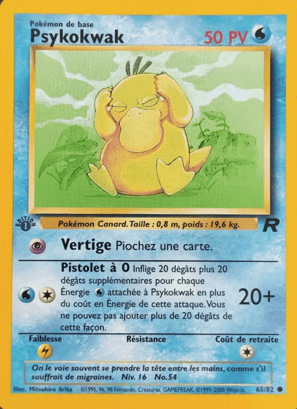Psykokwak, carte 65 de Team Rocket