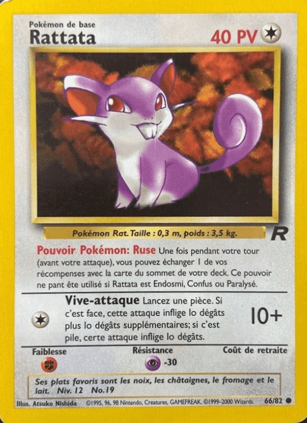 Rattata, carte 66 de Team Rocket