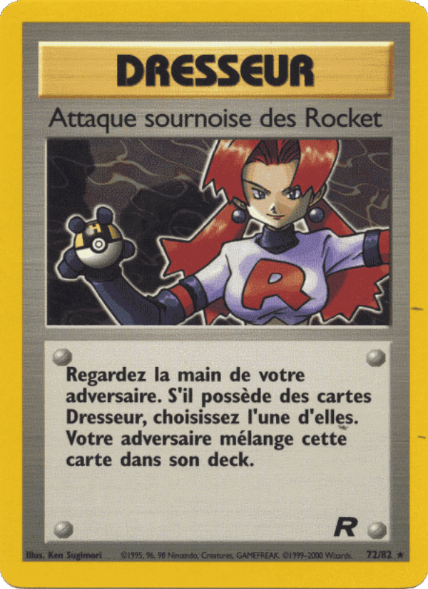Attaque sournoise des Rocket, carte 72 de Team Rocket
