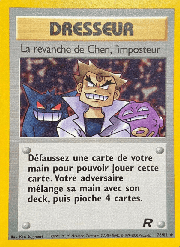 La revanche de Chen, l'imposteur, card 76 from Team Rocket