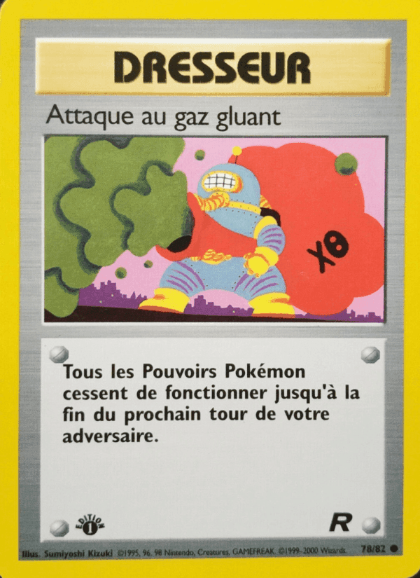 Attaque au gaz gluant, carte 78 de Team Rocket