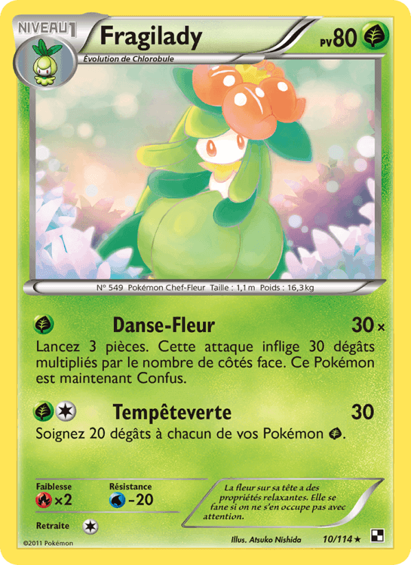 Fragilady, card 10 from Noir & Blanc