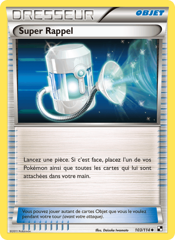 Super Rappel, card 103 from Noir & Blanc