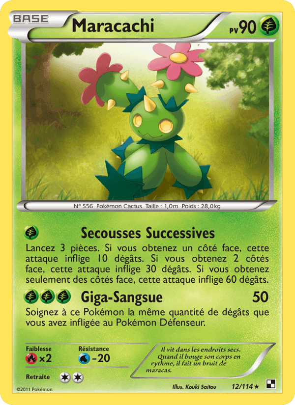 Maracachi, carte 12 de Noir & Blanc