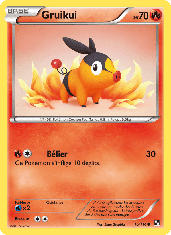 Gruikui, carte 16 de Noir & Blanc