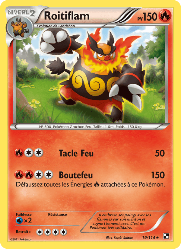 Roitiflam, card 19 from Noir & Blanc